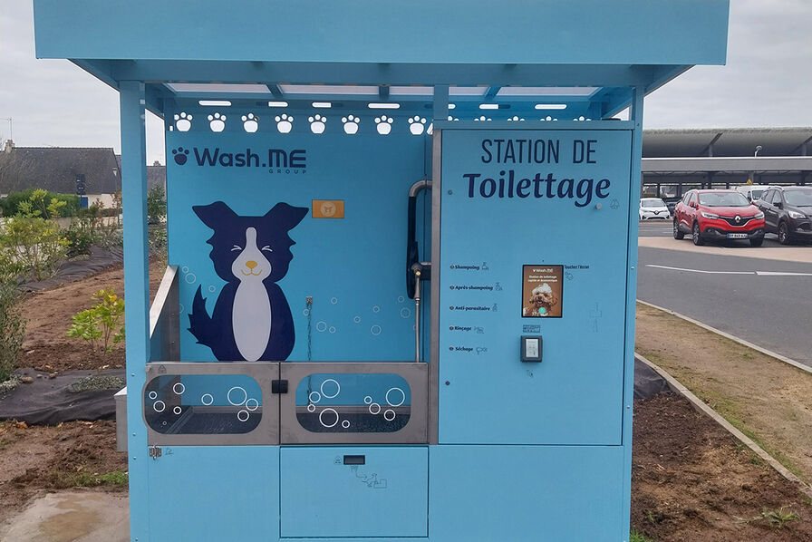Station de toilettage pour chien